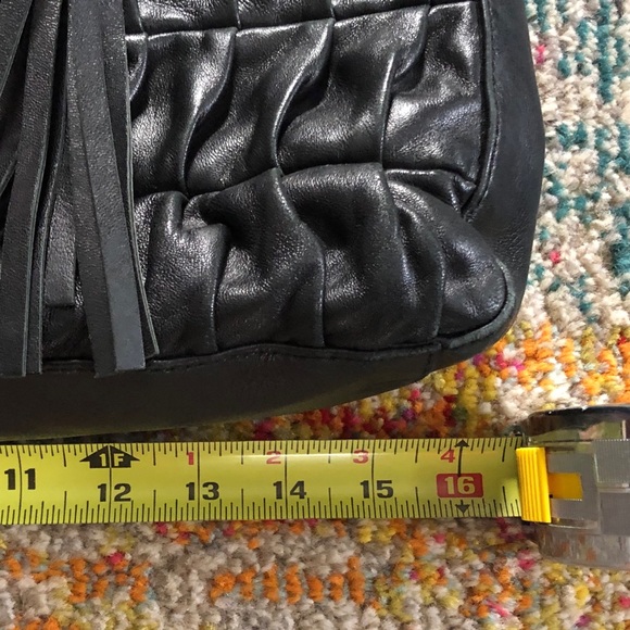 BCBGMaxAzria black leather handbag - Picture 8 of 9